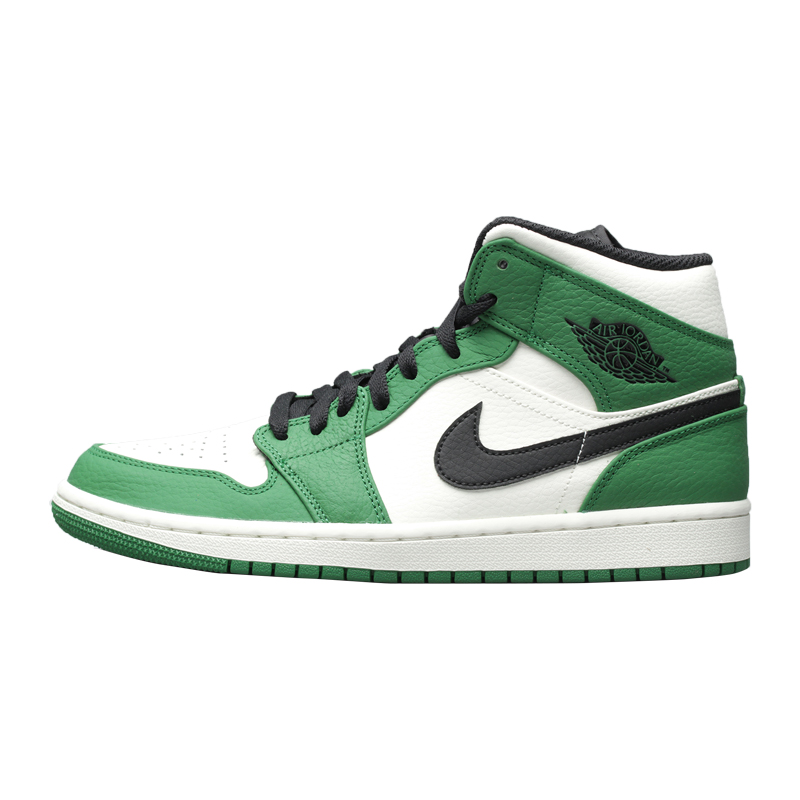 哄哄airjordanmidaj1白绿脚趾凯尔特人篮球鞋篮球鞋
