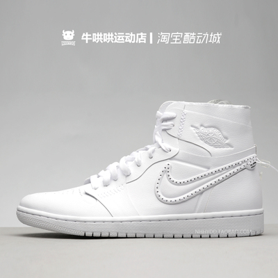 牛哄哄air jordan 1 noise nyc aj1 全白高帮纽约限定 ci5910-110