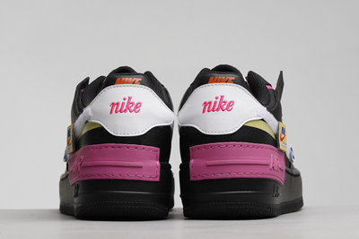 牛哄哄nikenswairforce1shadow黑白粉板鞋cu4743001