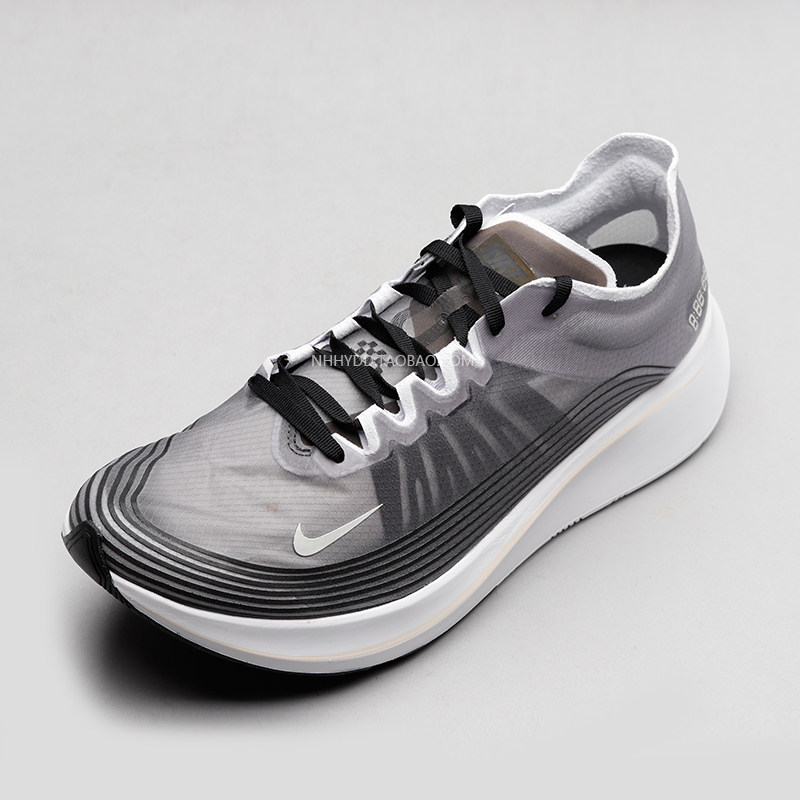 哄哄耐克nikezoomflysp马拉松半透明跑鞋潮流跑步鞋