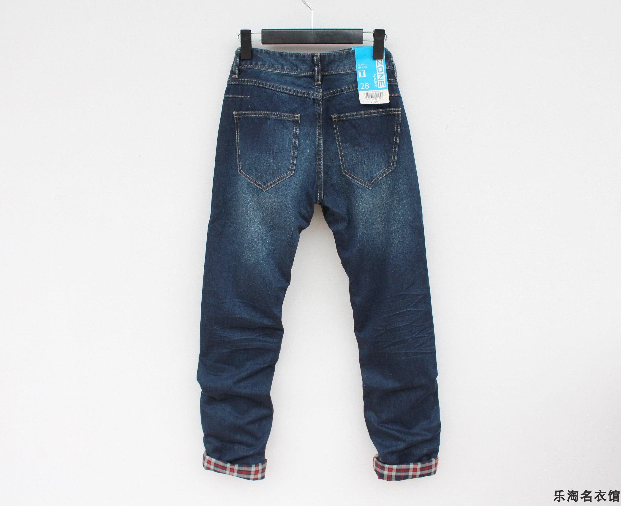 包邮29码班尼路休闲系列男裤秋冬低腰直筒牛仔裤