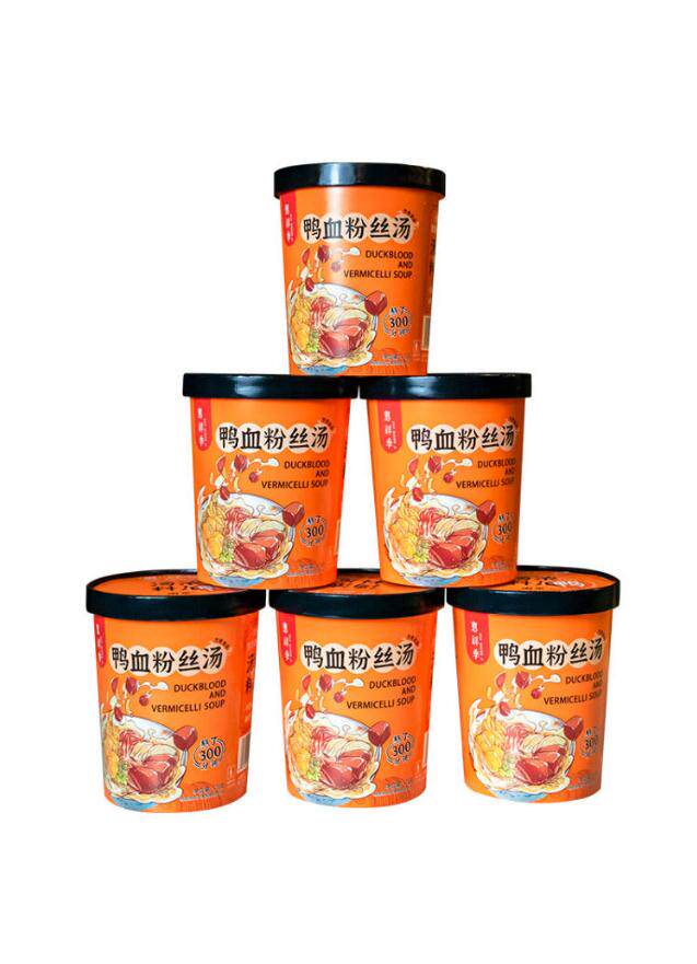 南京惠祥季鸭血粉丝汤南京速食夜宵特产桶装冲泡膨化食品