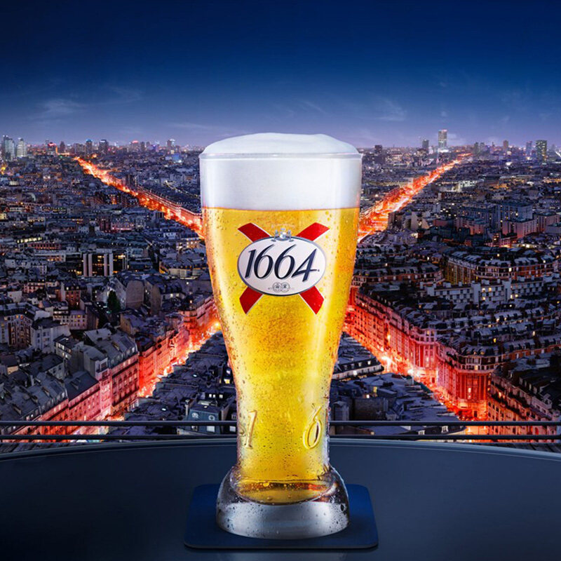 1664法国原装进口 克伦堡凯旋1664黄啤酒250ml*24瓶整箱 精酿啤酒