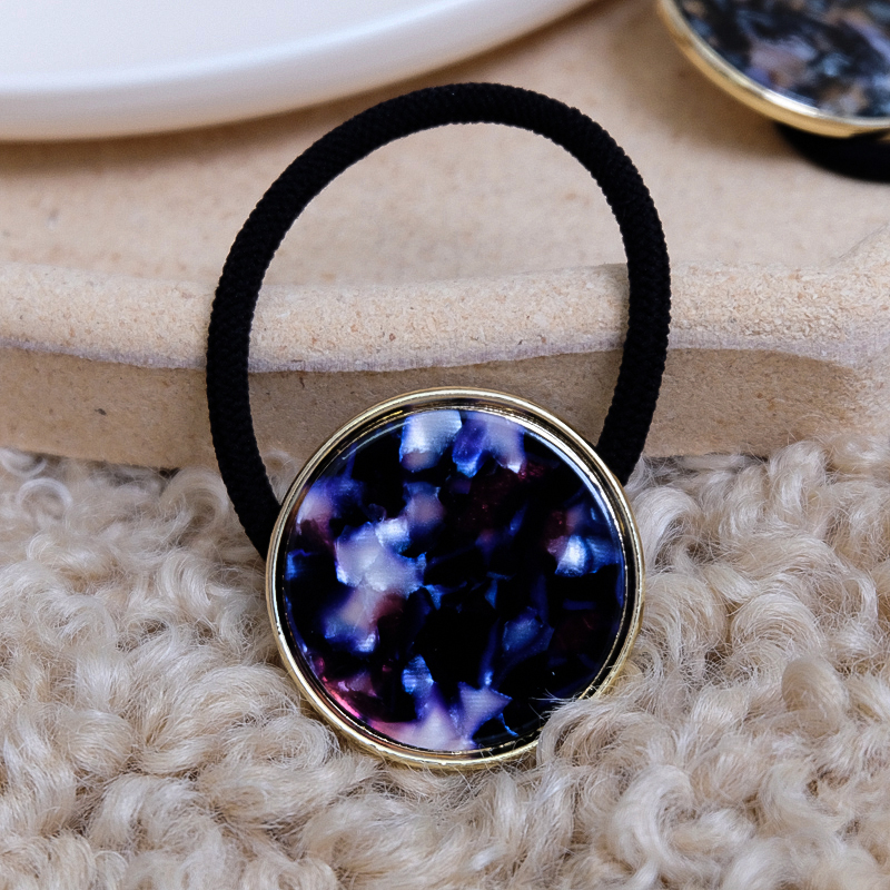 熙熙流行醋酸板材chic韩国东大门简约圆形发圈发发饰