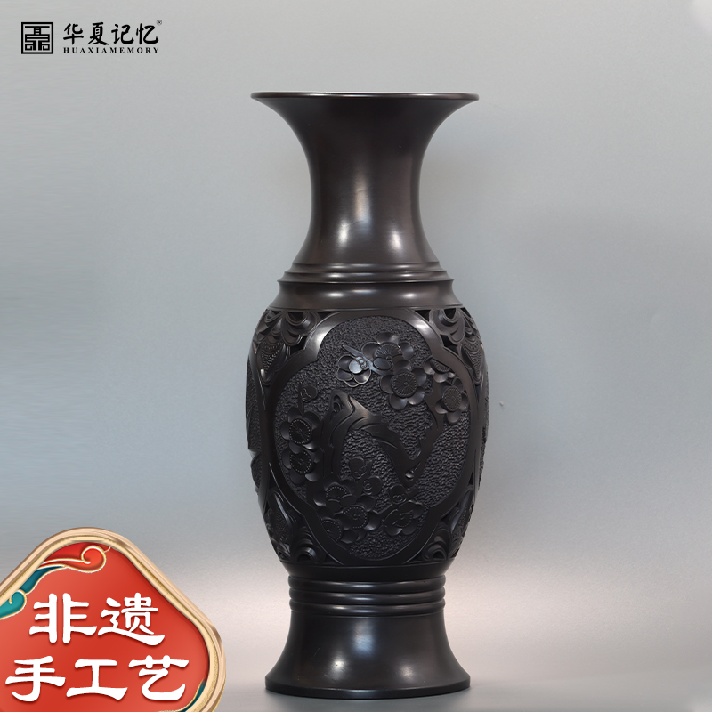 山东东非特产龙山文化黑陶工艺品三友家居摆件摆件