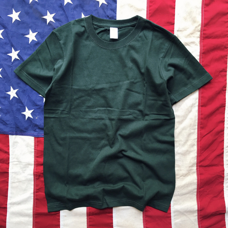 波鼠中老年纯色绣花短袖男宽松t恤棉翻领polo衫爸爸装上衣爷爷夏