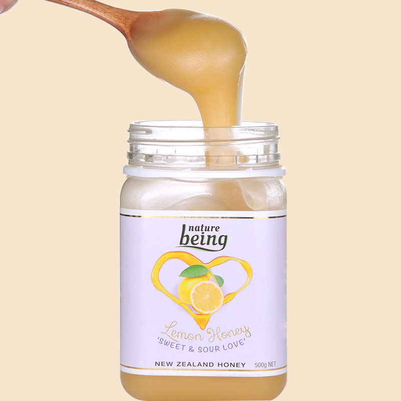 柠檬蜂蜜大瓶500g冲99杯蜂蜜柠檬水天然纯正新西兰进口原瓶装正品