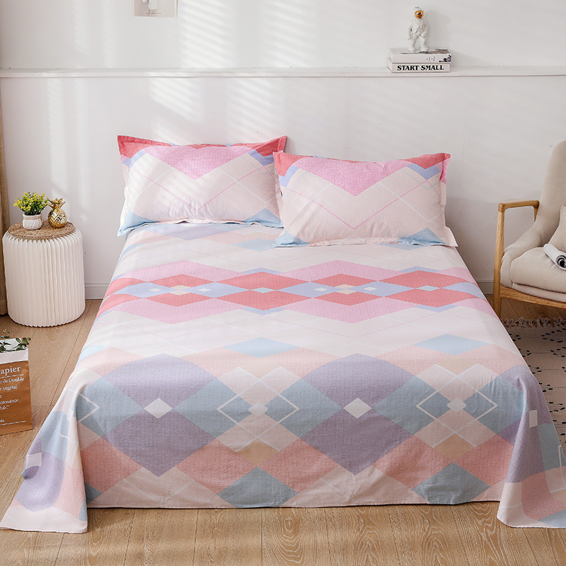 纯棉床单单件全棉加厚磨毛不易15米单人双人床单