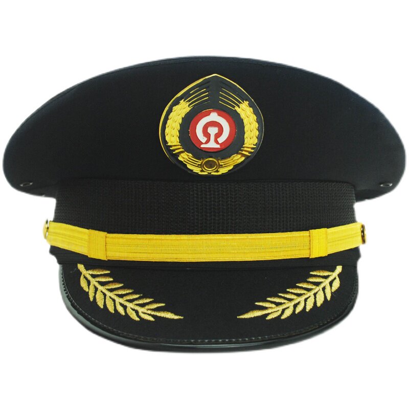 铁路帽子动车大檐高铁大盖帽乘务员列车员学校学生帽子