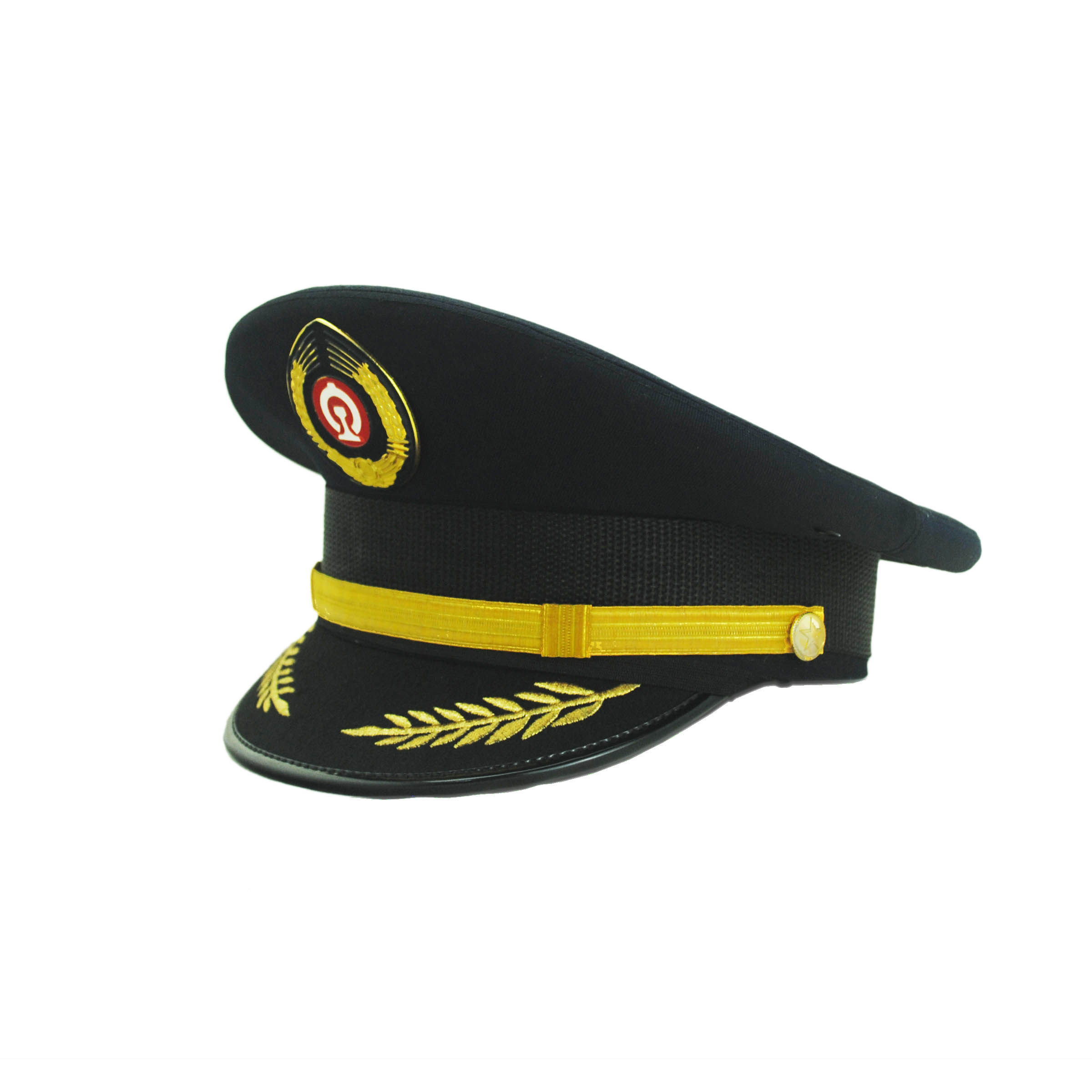 铁路帽子动车大檐高铁大盖帽乘务员列车员学校学生帽子