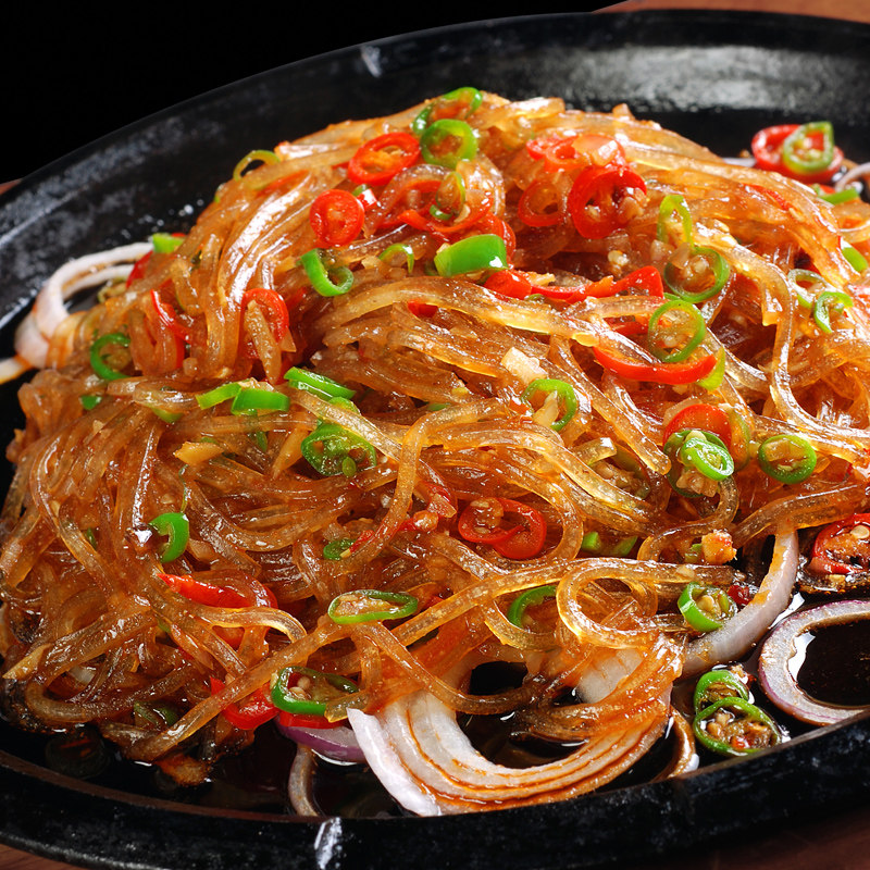 正宗东北特产水晶粉丝透明土豆马铃薯粉条花甲凉拌菜火锅砂锅袋装