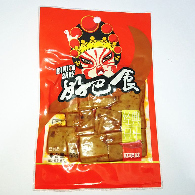 记好巴适南溪豆腐干60g麻辣五香泡椒休闲零食豆腐干