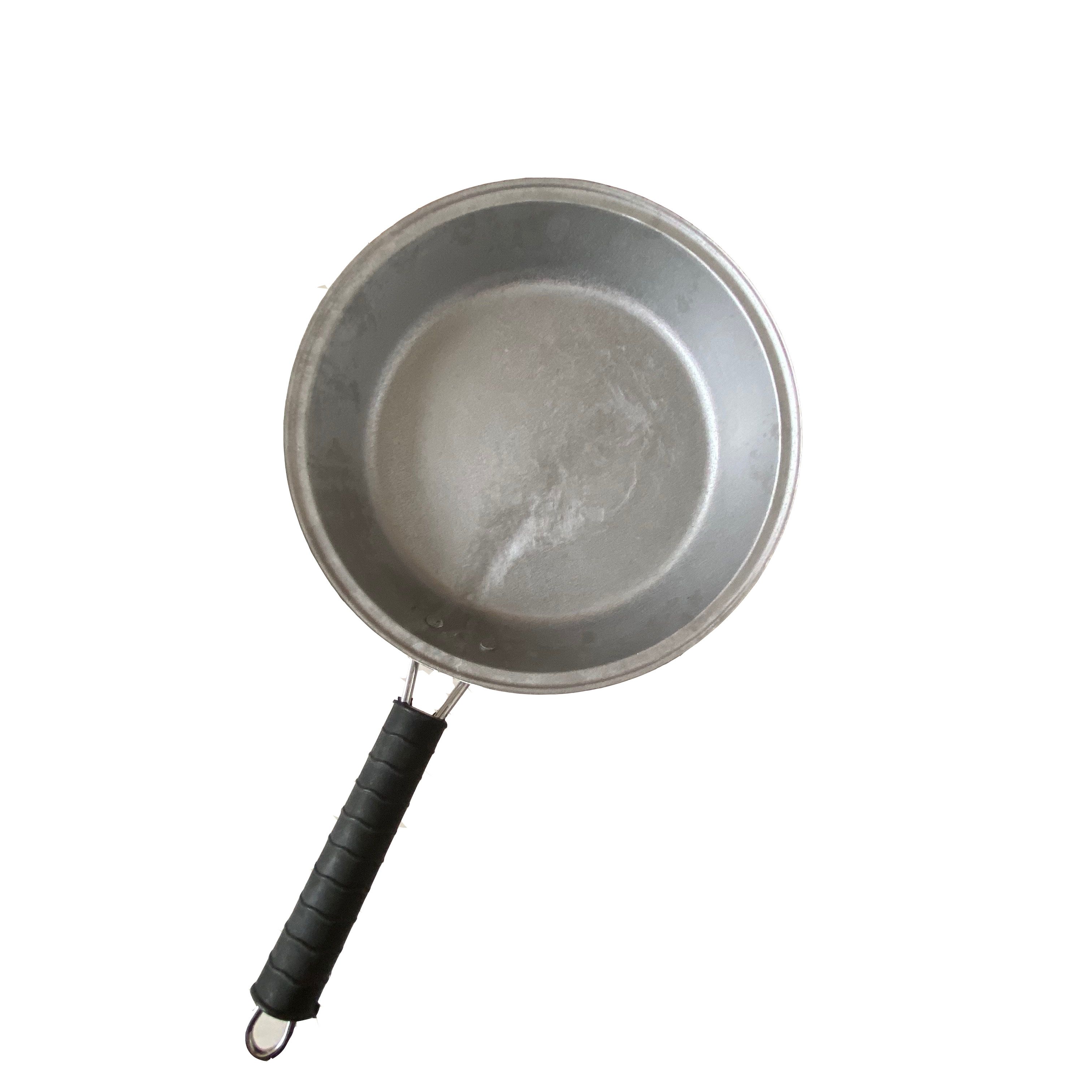 平底锅铝锅燃气煤气家用老式加厚单手柄手柄煎包锅煎锅
