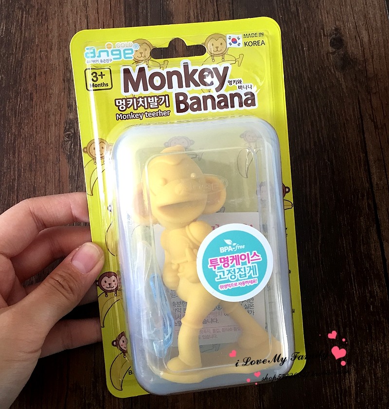 韩国ange长颈鹿婴儿牙胶咬咬小鹿宝宝磨牙棒咬胶 牙胶 可煮消毒