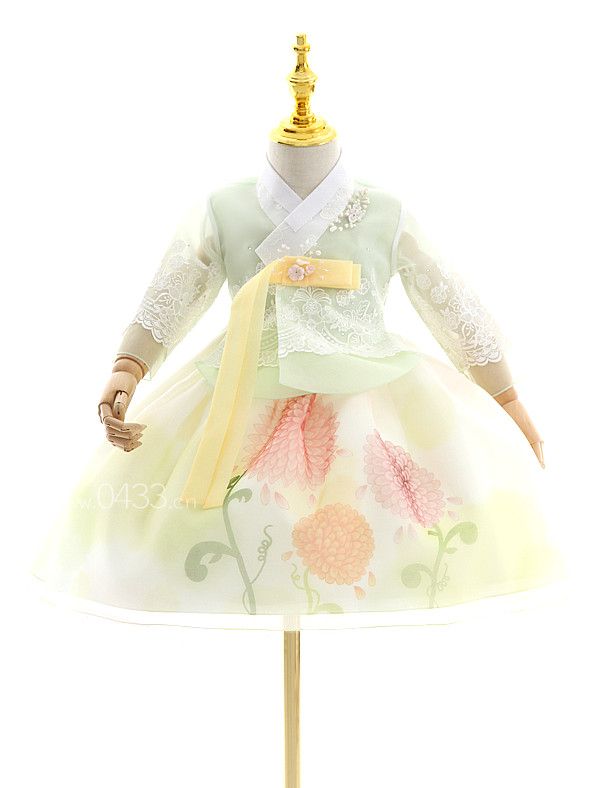 韩服韩国宫廷传统女童朝鲜族宝宝一周周岁生日唐装