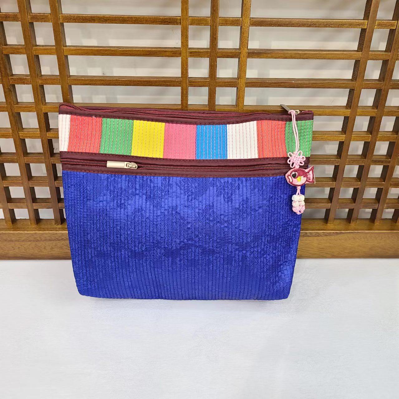 朝鲜彩条布回纹化妆包收纳包旅游纪念品韩国民俗工艺礼品其他收纳袋