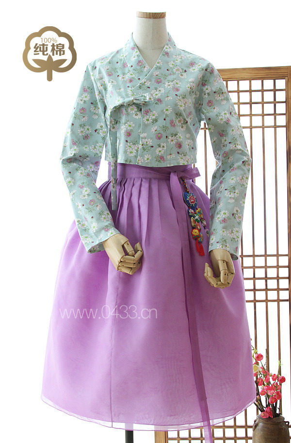 韩服韩国生活平时时穿纯棉上衣朝鲜民族服装hs01116民族服装