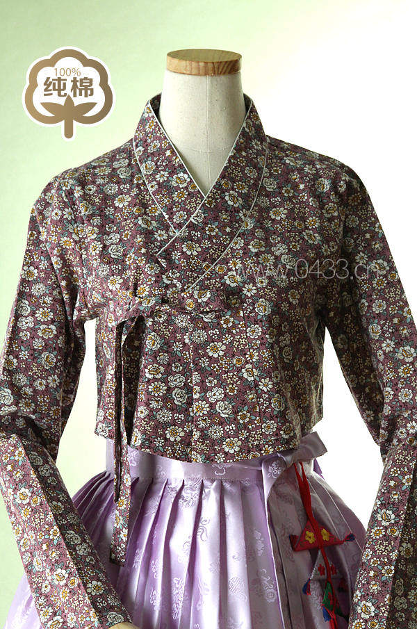 韩服韩国生活平时时穿纯棉上衣朝鲜民族服装hs01121民族服装