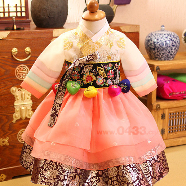 韩服韩国传统女童朝鲜族宝宝周岁生日唐装