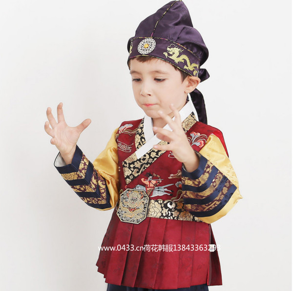 男孩舞台演出表演韩式男童韩国朝鲜族民族服装儿童唐装