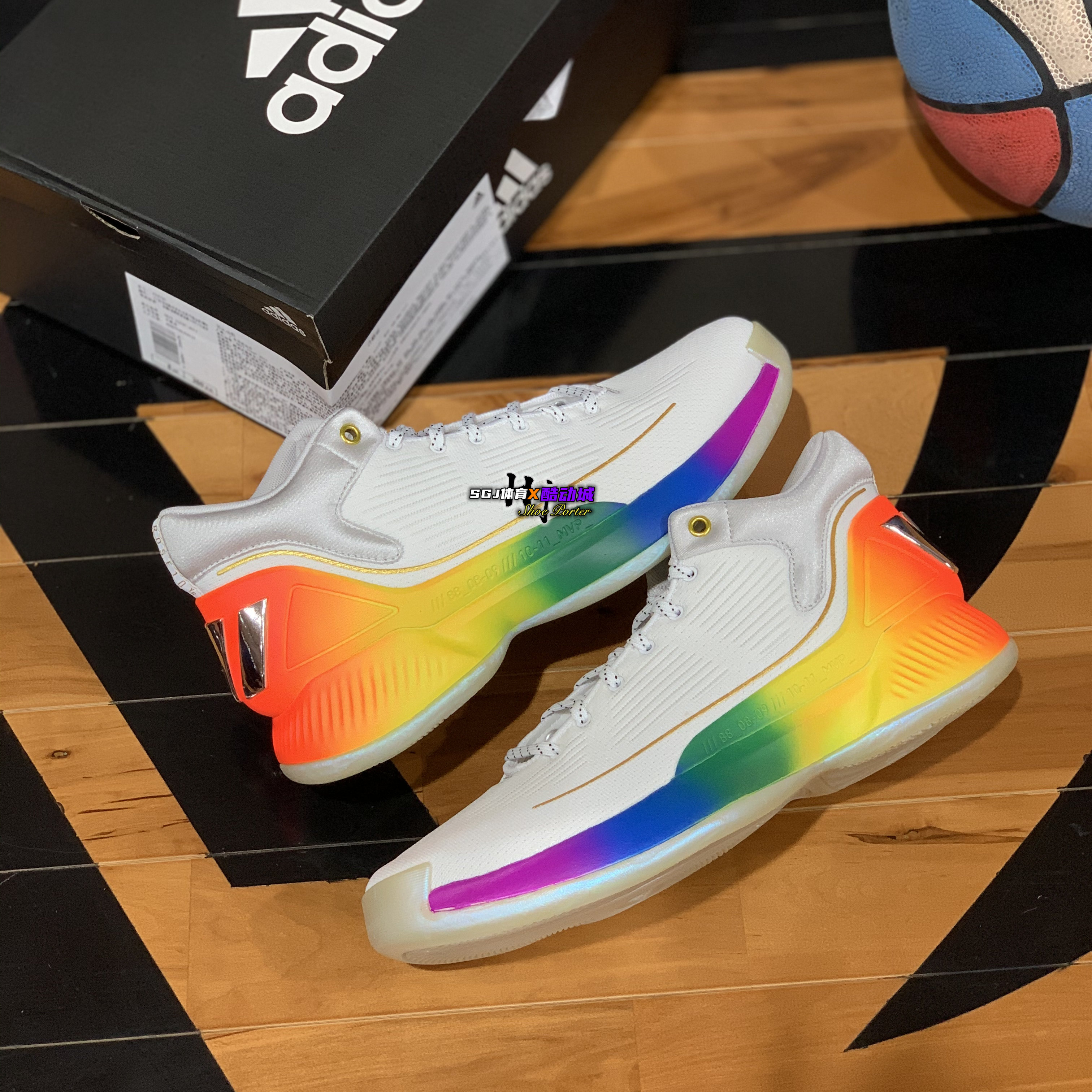 阿迪达斯rose罗斯麦当劳联名男子篮球球鞋fw7592fw3656篮球鞋