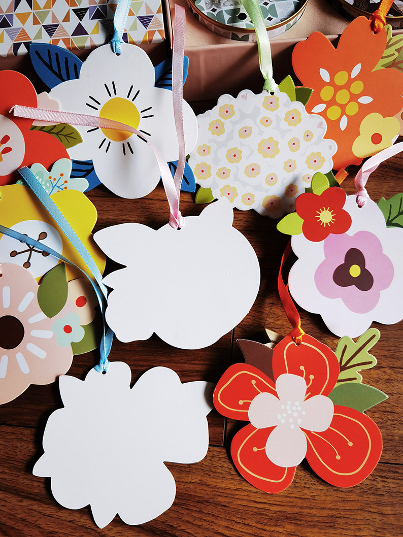 卡片花朵祝福小卡留言幼儿园学生节目活动许愿贺卡