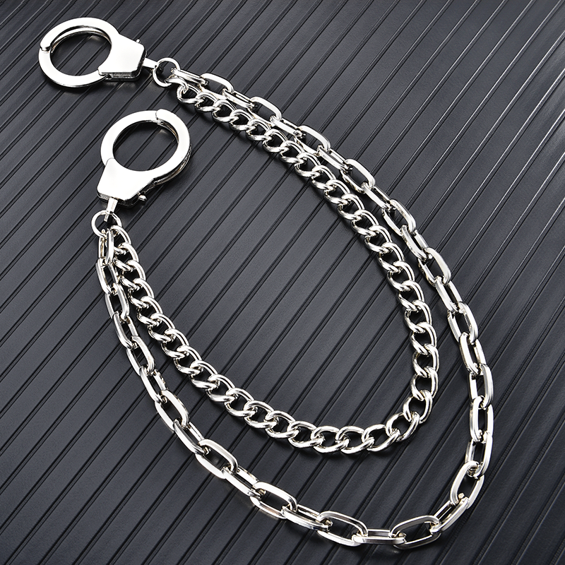 牛仔装饰链条裤链配饰朋克金属链子挂饰腰链男腰带