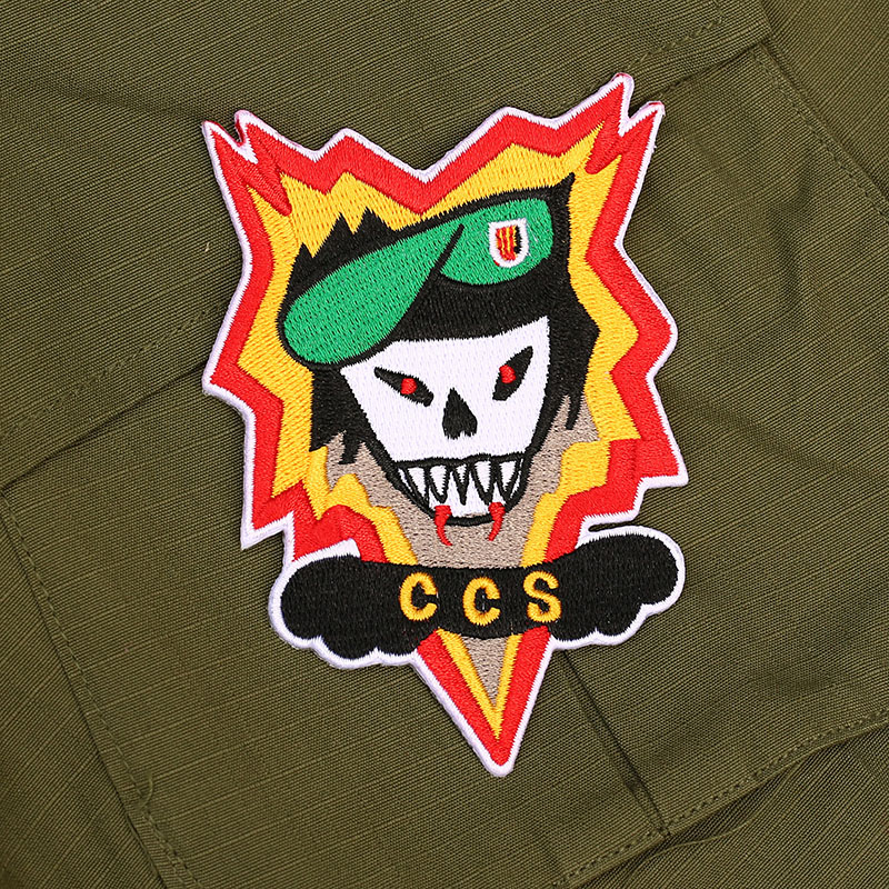 越战帽徽og107臂章m65配章tcumacv-sog雷帽徽绿贝勋章