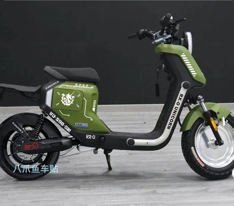 小牛车贴uqiu2电动车贴纸个性创意装饰反光电动车贴