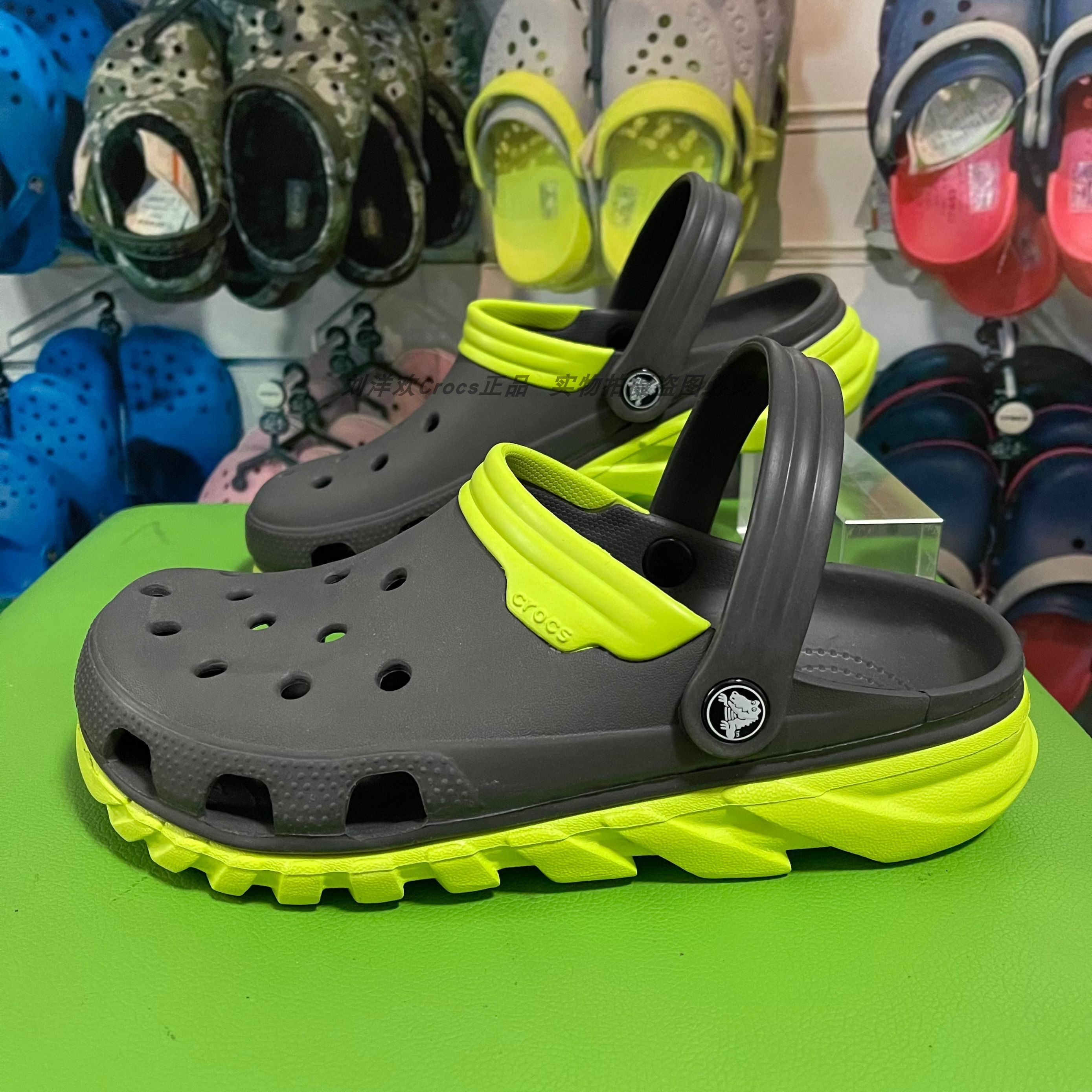 crocs极速男士户外休闲牛皮沙滩卡骆驰拖鞋透气沙滩鞋