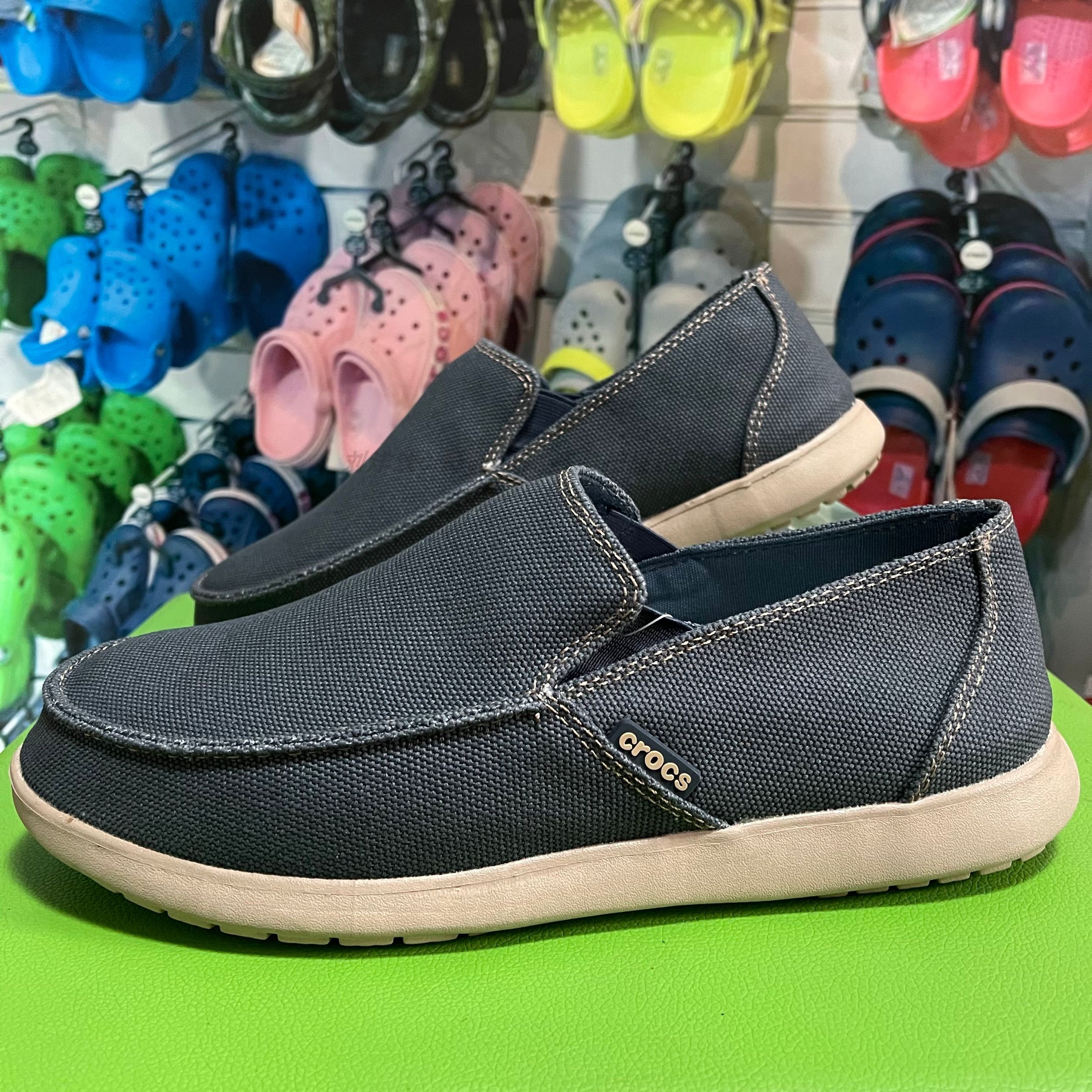 crocs潮流男鞋卡骆驰圣克克鲁透气帆布布鞋防滑户外休闲鞋
