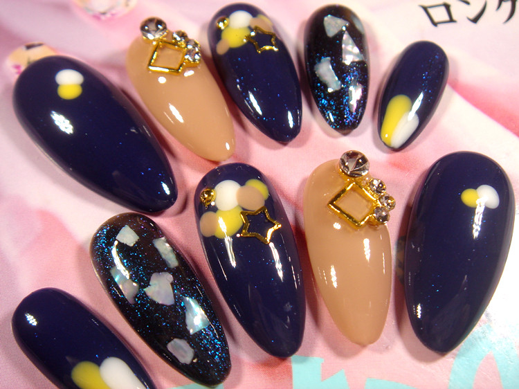 指甲水滴形甲油胶光疗成品可拆卸可穿穿戴新娘美甲工具