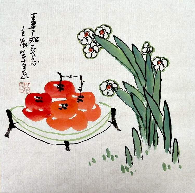 gg手绘字画中式客厅办公室装饰画周易国画花鸟国画