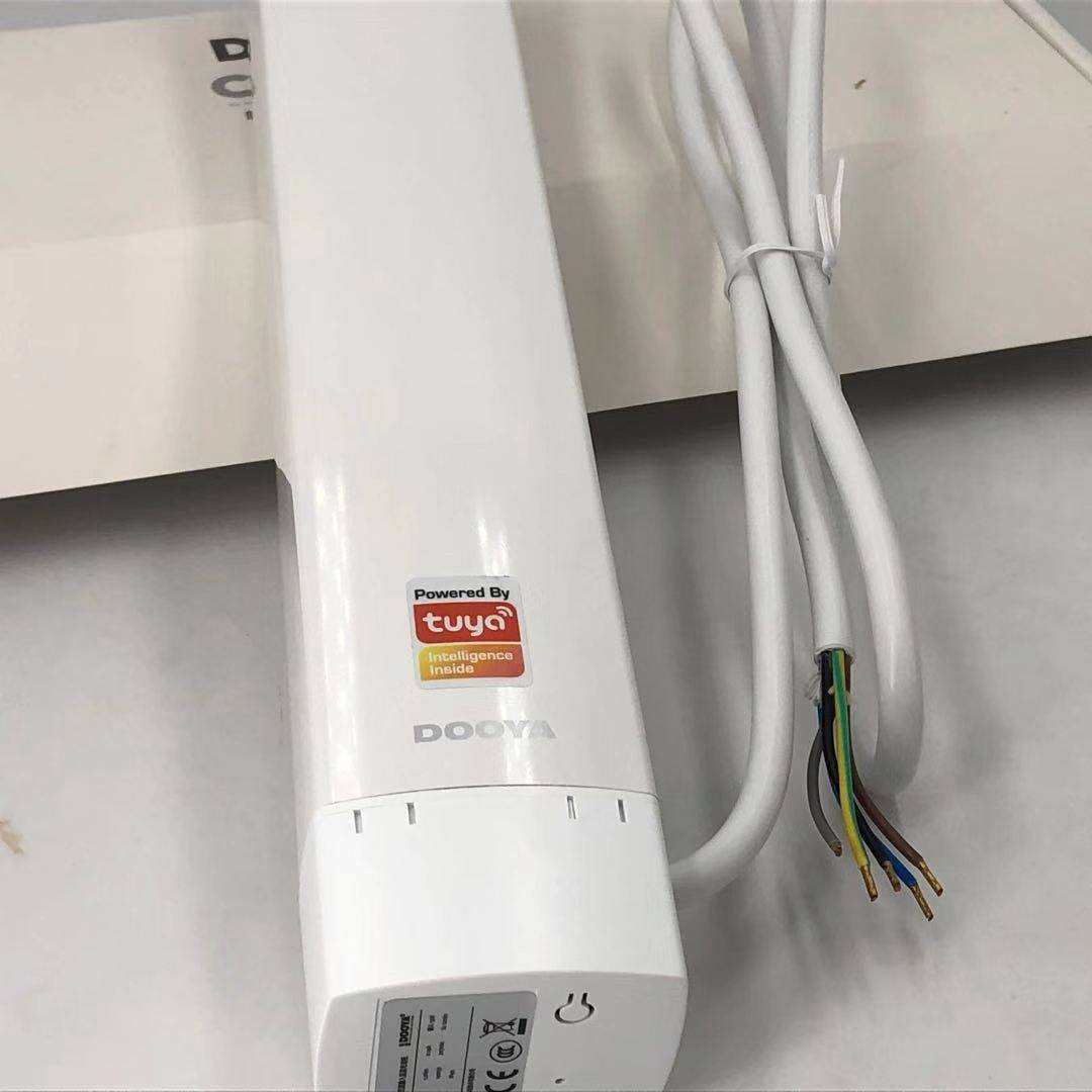 杜亚t10开合成品涂鸦直流五芯接入酒店插卡电动窗帘