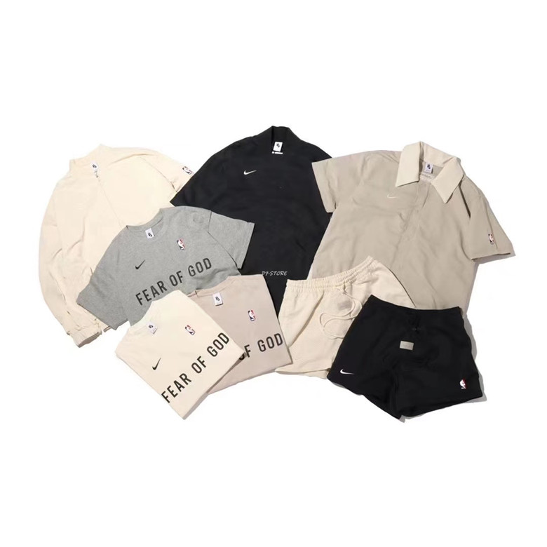 D7正品 NIKE x FEAR OF GOD FOG联名 短袖短裤夹克 CU4699 CU4694