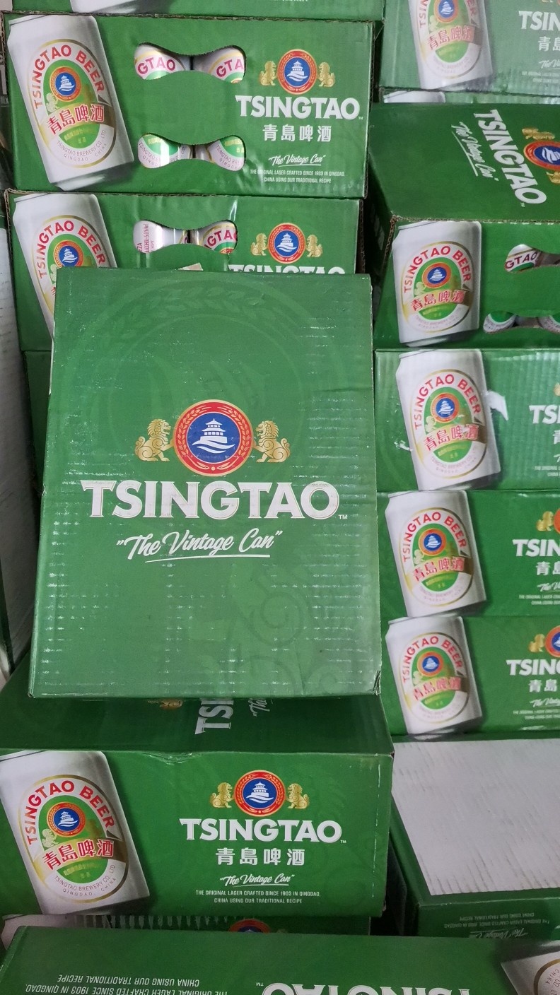 特产青岛啤酒出口香港白罐330ml24听高浓酒精度山东青岛新款