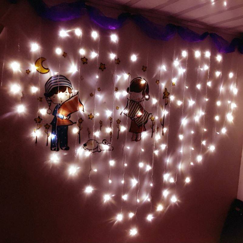 壁挂装饰灯客厅吊顶小彩灯挂墙装饰灯女灯泡生日装饰迷你彩灯树上