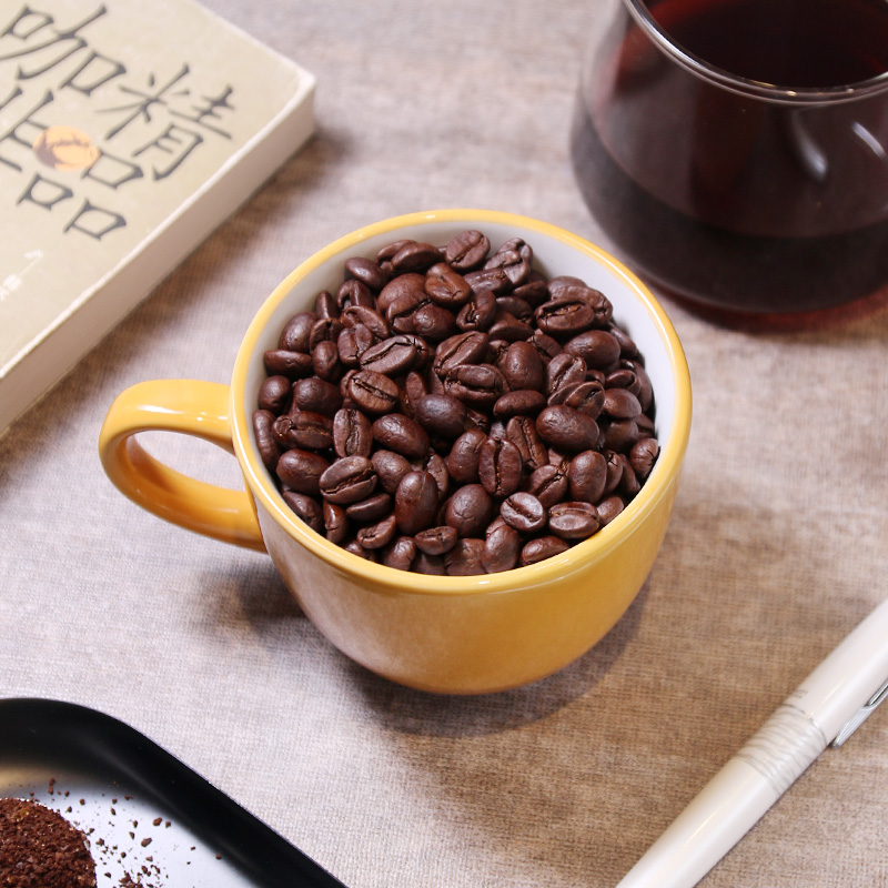 无碍低因咖啡天然脱因孕妇香醇无酸意式手烘焙咖啡豆