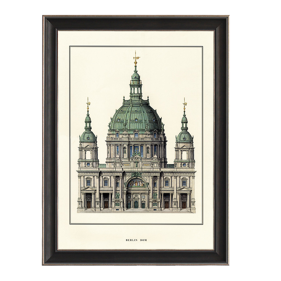 hh欧式城堡挂画卧室现代简约壁画书房走廊墙画现代装饰画