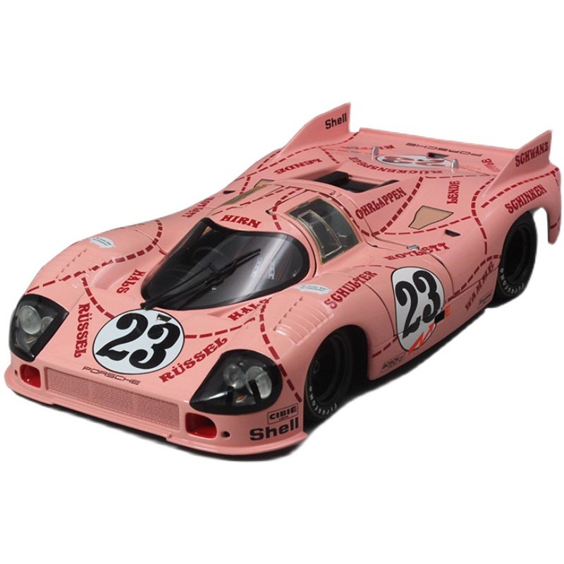 迷你切保时捷porsche1971勒芒23号粉猪汽车模型车模