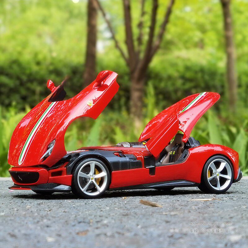 比美高法拉利monzasp1ferrari跑车精装版合金汽车模型车模