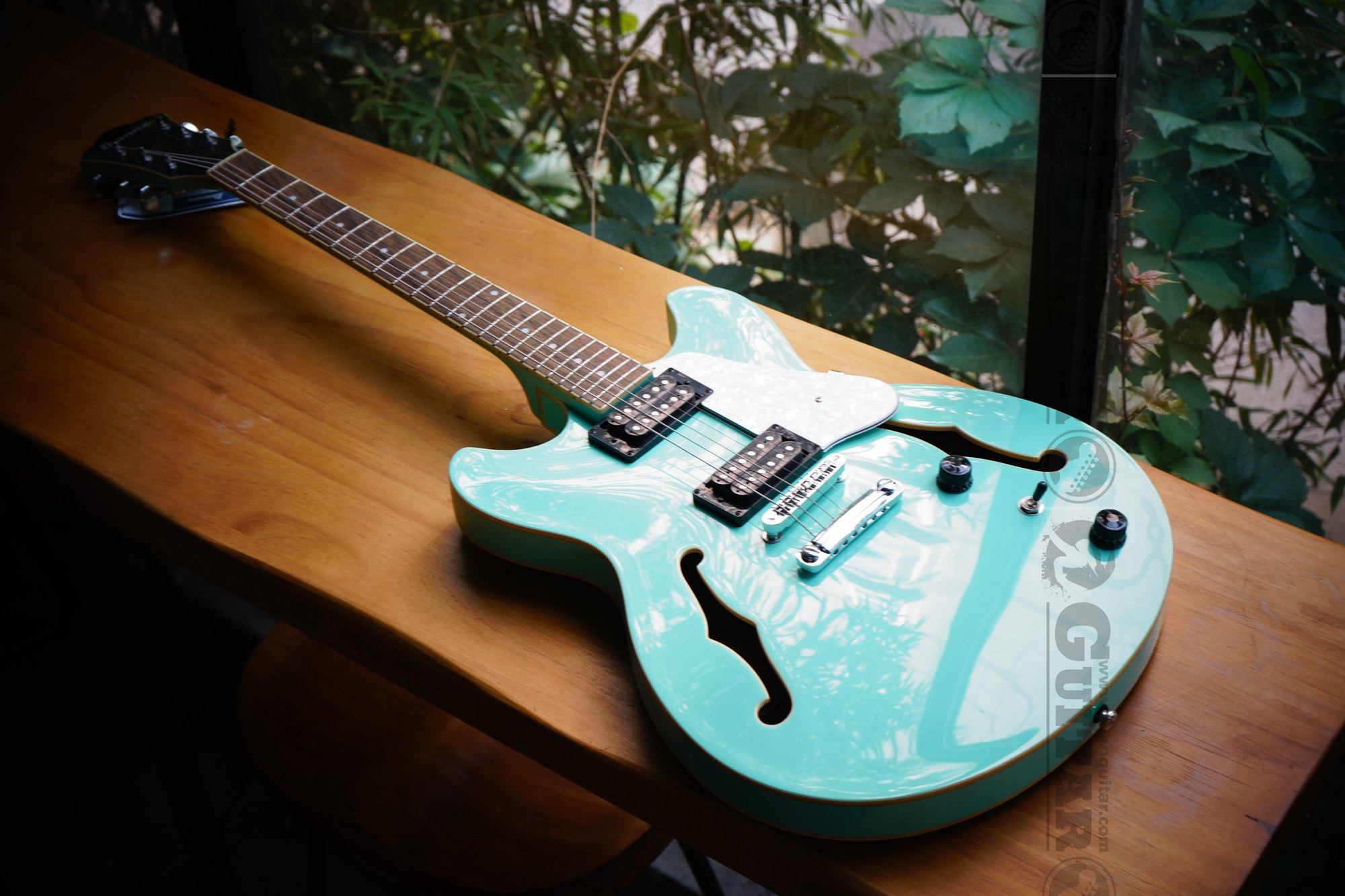 ibanezas63多色可选摇滚爵士双缺角半空心电吉他吉他电吉他