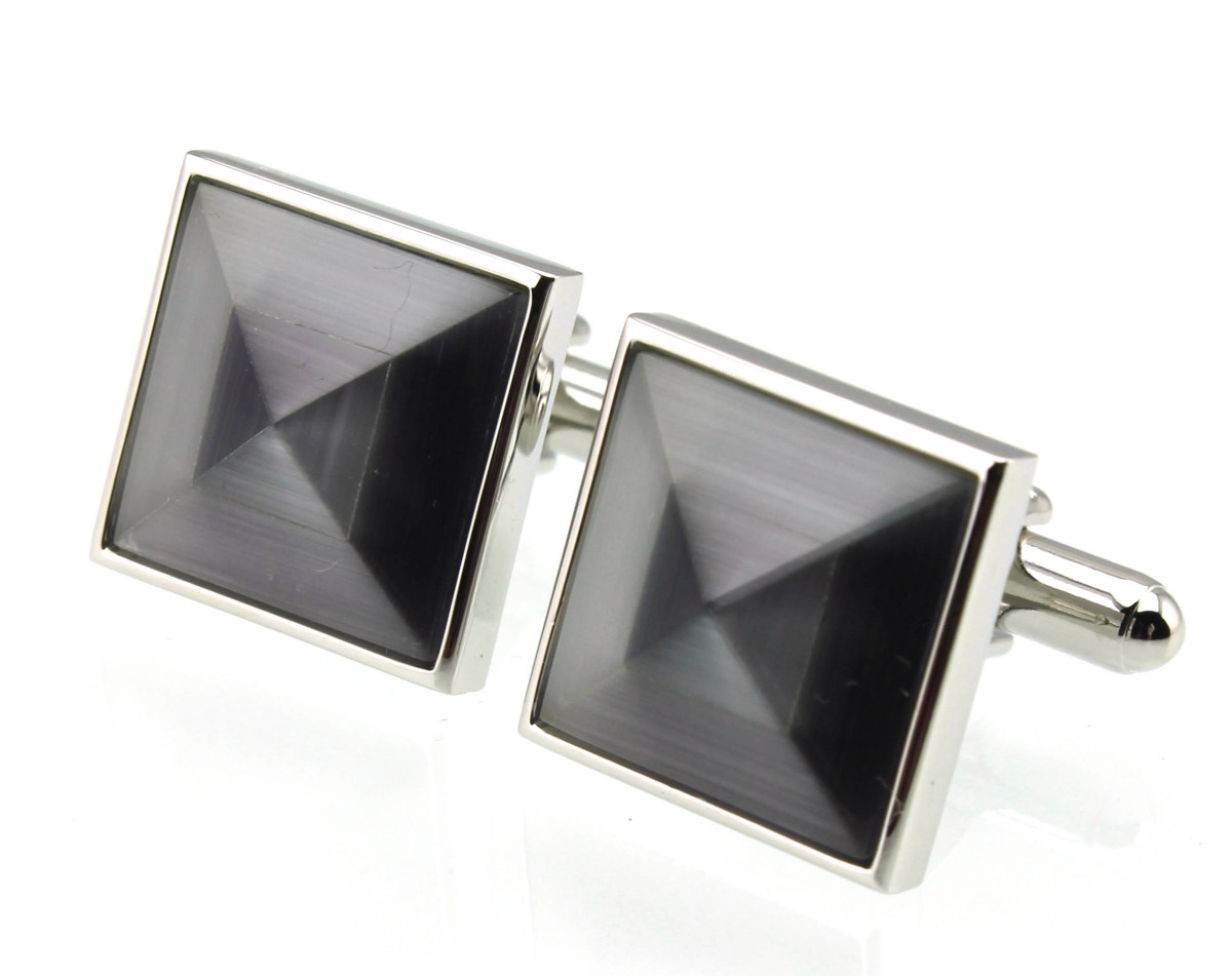 sunnylink男式镶嵌袖扣袖钉水晶贝壳猫眼锆石cufflinks袖扣