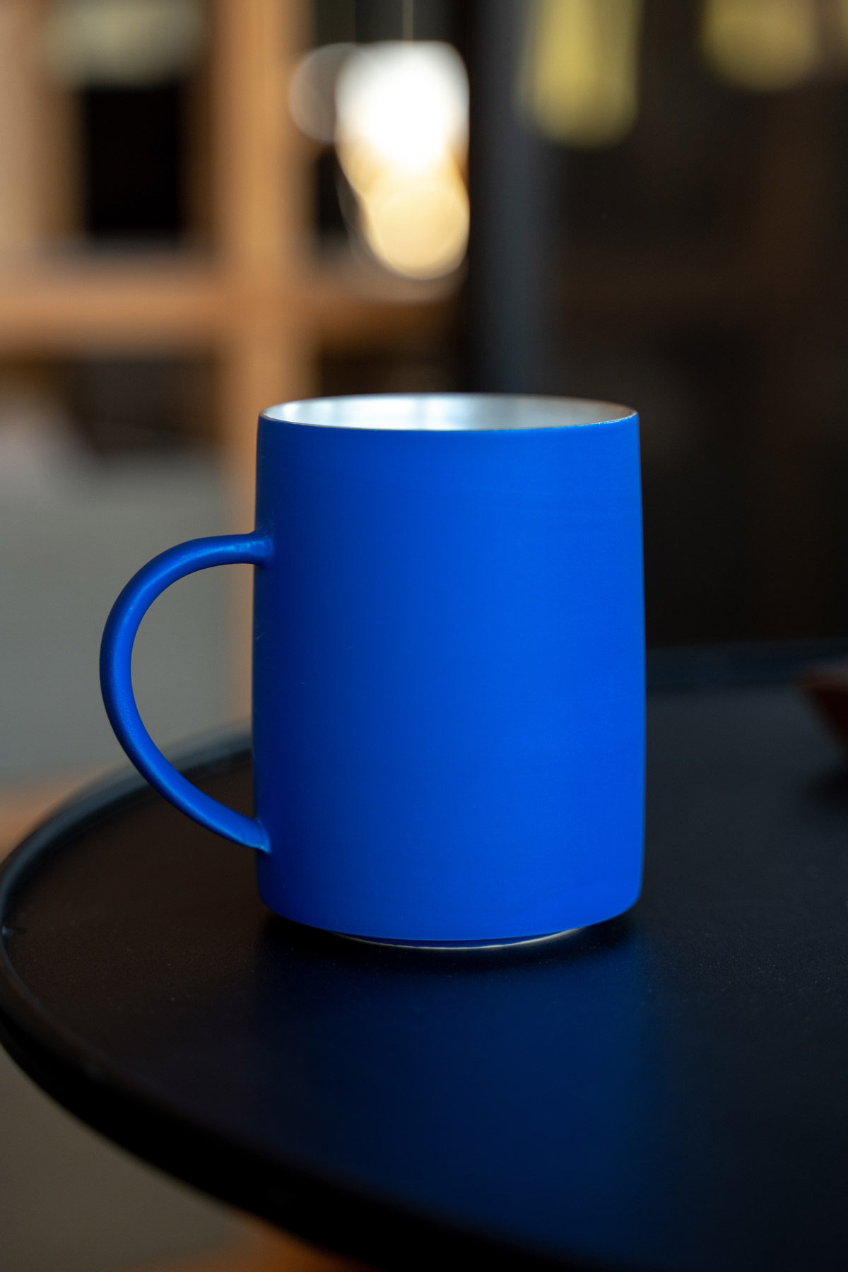 理想之蓝陶瓷银彩马克大容量水杯礼品咖啡杯情侣马克杯