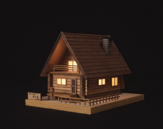 woodyjoe日本传统民宿迷你建筑建筑系系列亮灯模型建筑