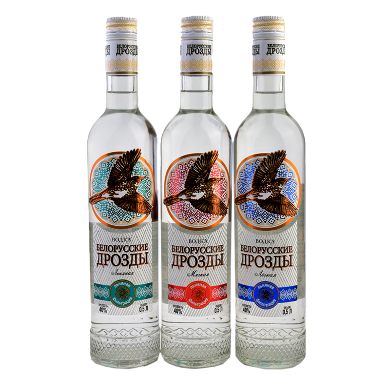 原装进口白俄罗斯小鸟伏特加白酒vodka网红雷霆嘎巴熏肉伏特加