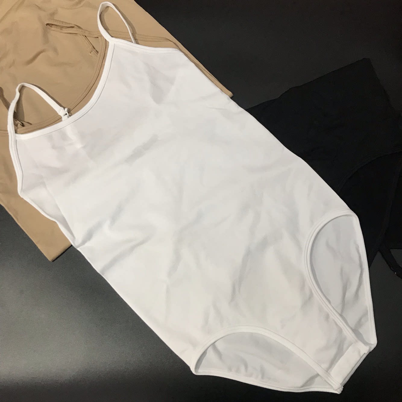 女士连体吊带背心带扣三角高弹力弹力练功居家吊带