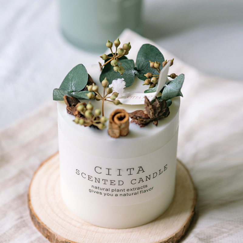 蜡烛植物精油花艺干花手工香薰安神神助卧室蜡烛