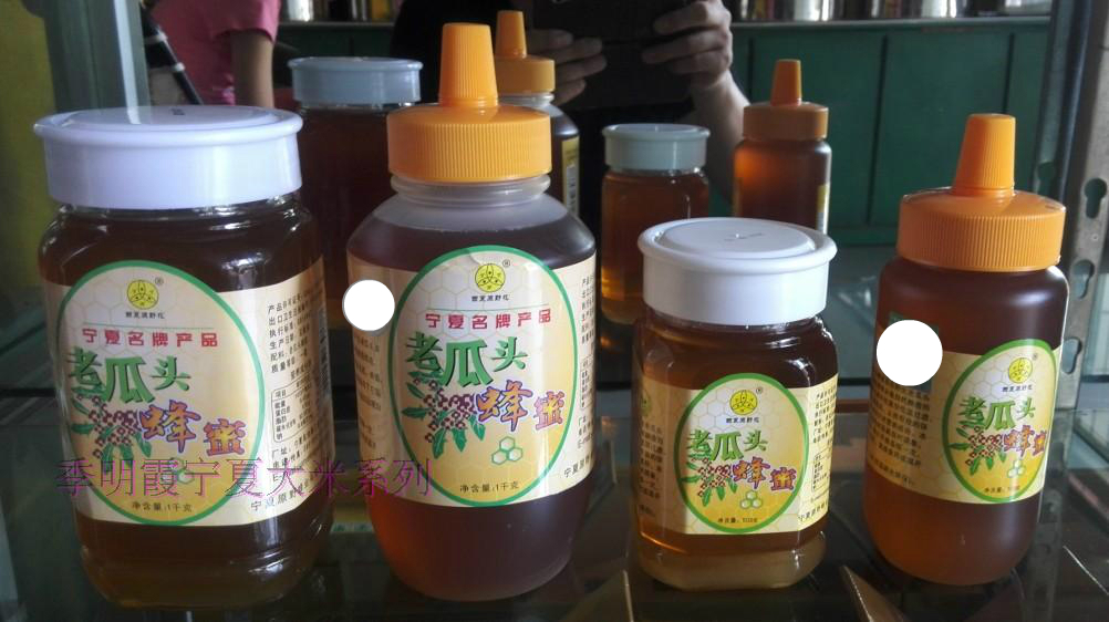 宁夏特产老瓜头蜂蜜500克西夏原野花牌盐池蜂蜜4瓶包邮