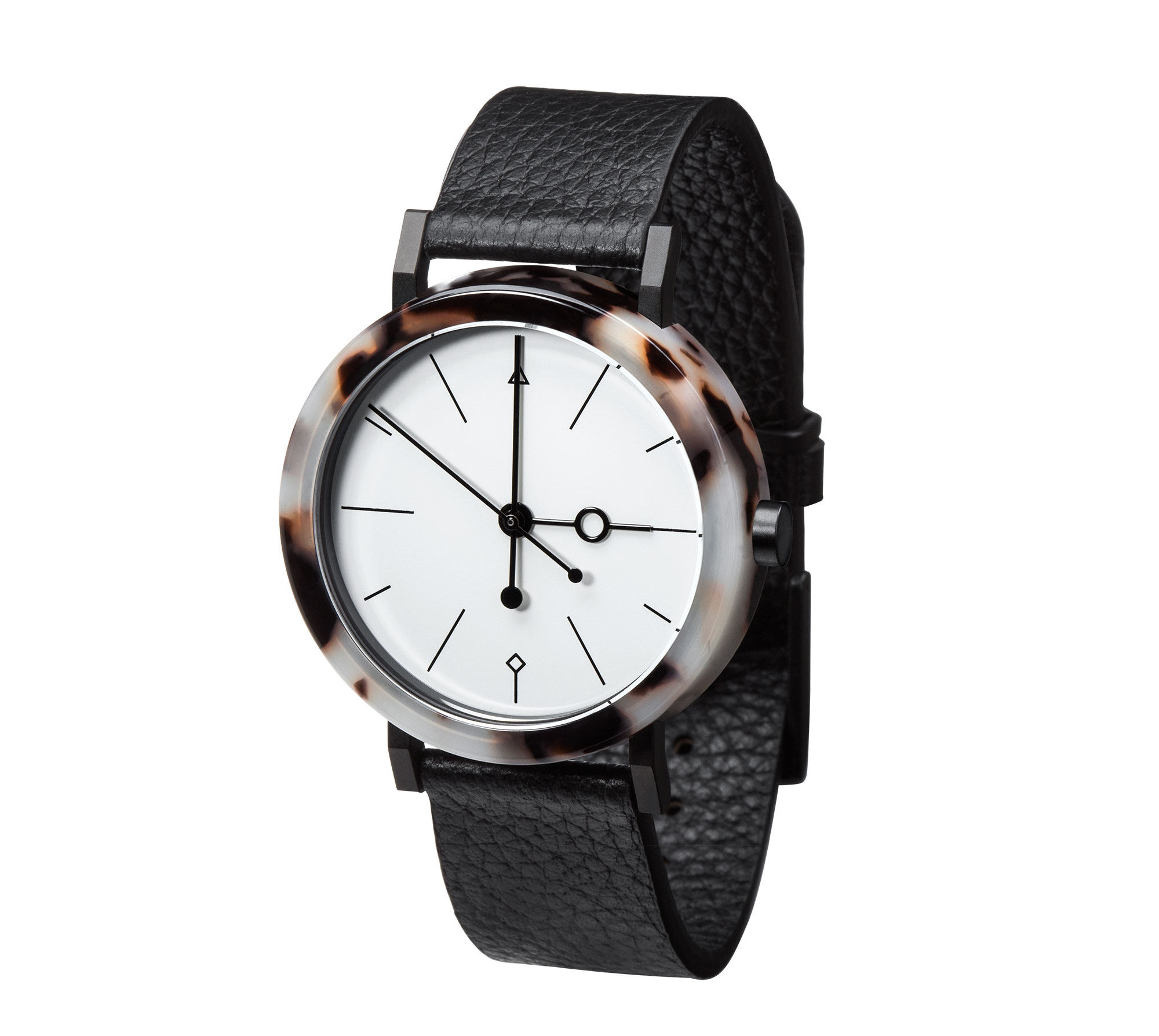 官方授权澳洲aark极简玳瑁中性石英手表shell欧美腕表